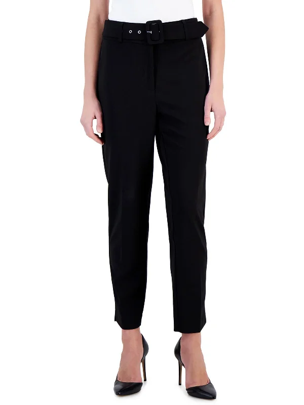 Womens High Rise Belted Ankle Pants Flash Sales This Week