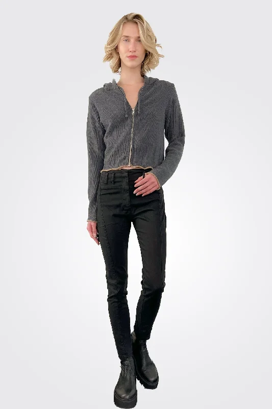 Skinny Trousers - Black Sustainable Fashion 