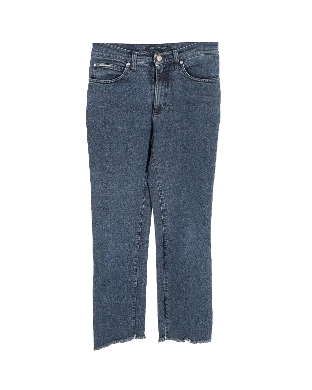 Valentino Boyfriend Jeans in Blue Denim Affordable Women's Clothing Sale Online