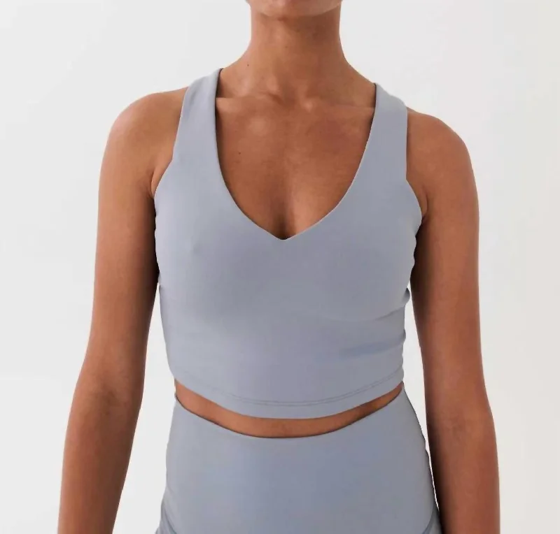 Full Count Sports Bra In Quarry Online Impressions Boutique