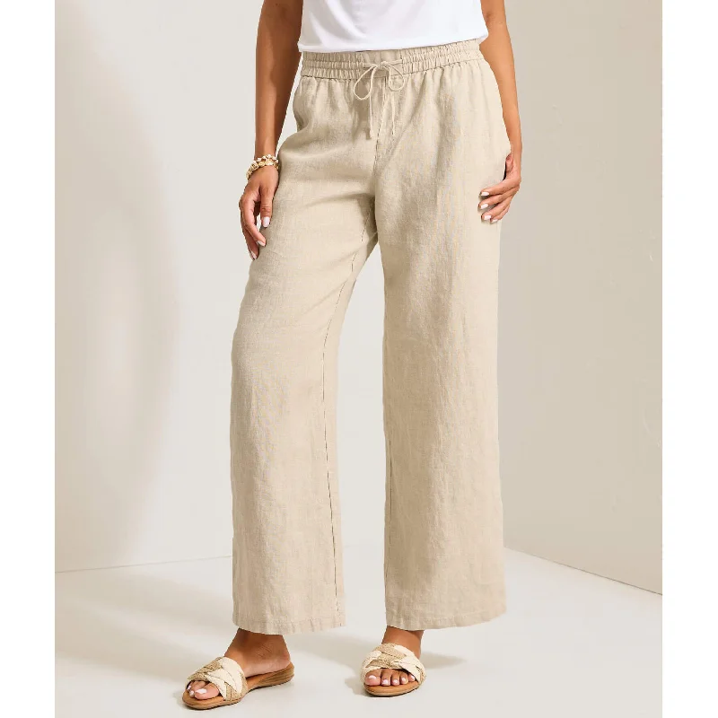 Tommy Bahama Women's Two Palms Easy Linen Pants - Natural Elegant Clothing For Women