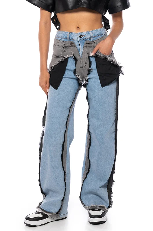 FIGURE IT OUT MULTI DENIM PANT Clothing For Women