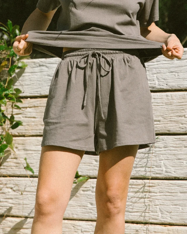 Essentials Shorts | Charcoal Women's High-Fashion Clothes