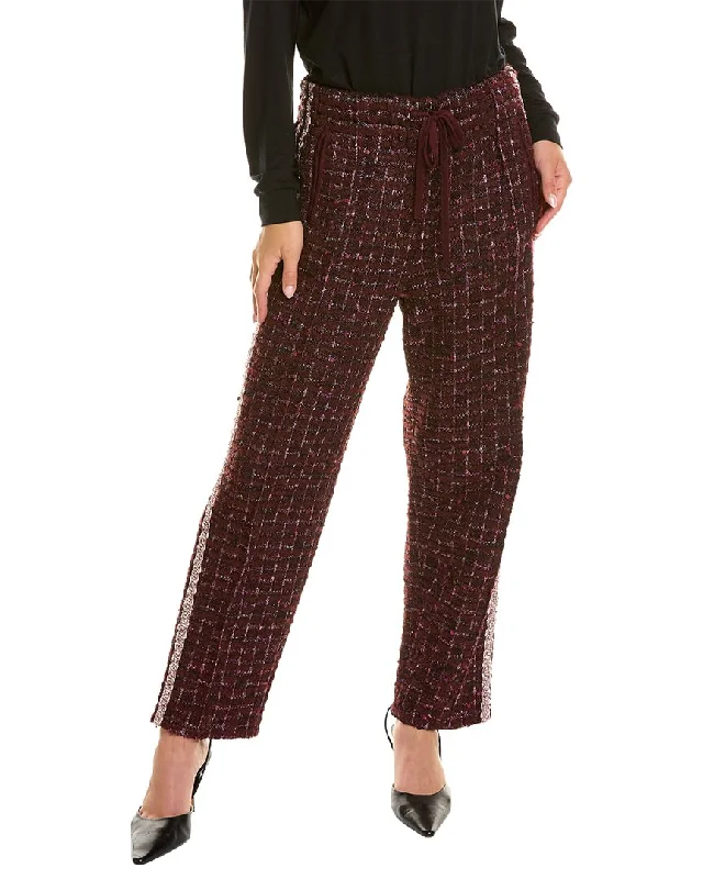 St. John Transparent Textural Pant Luxury Women's Clothing