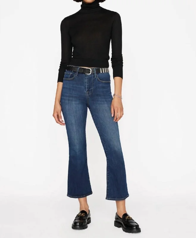 Le One Crop Mini Boot Denim In Hanbury Women's Formal Event Outfit