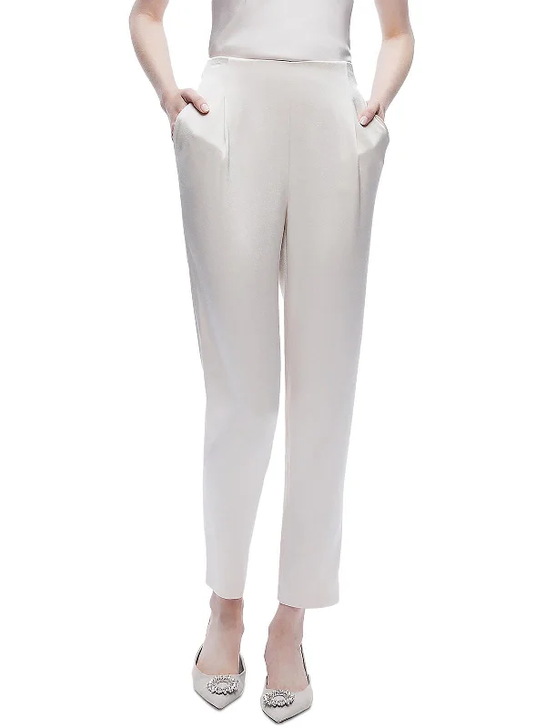 Womens Slim Zipper Straight Leg Pants Elegant Clothing For Women