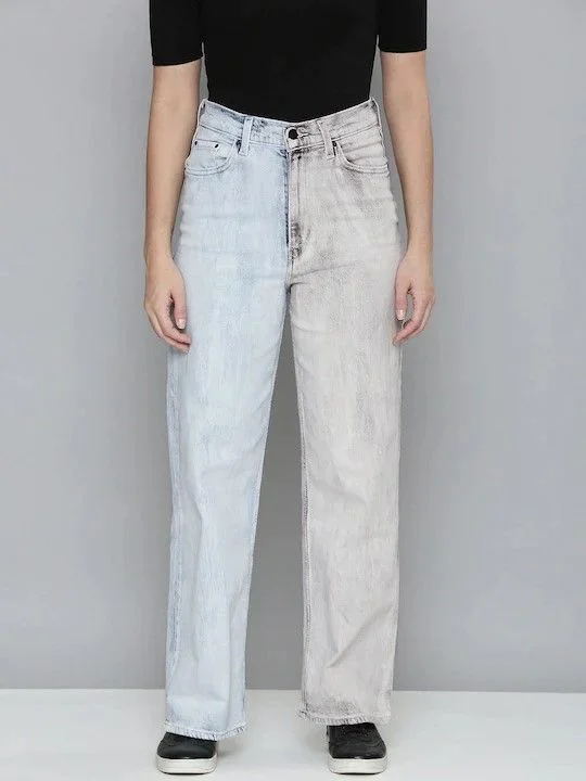 Levi's x Deepika Padukone Dual Coloured High Loose Jeans Women's Athletic Outfit