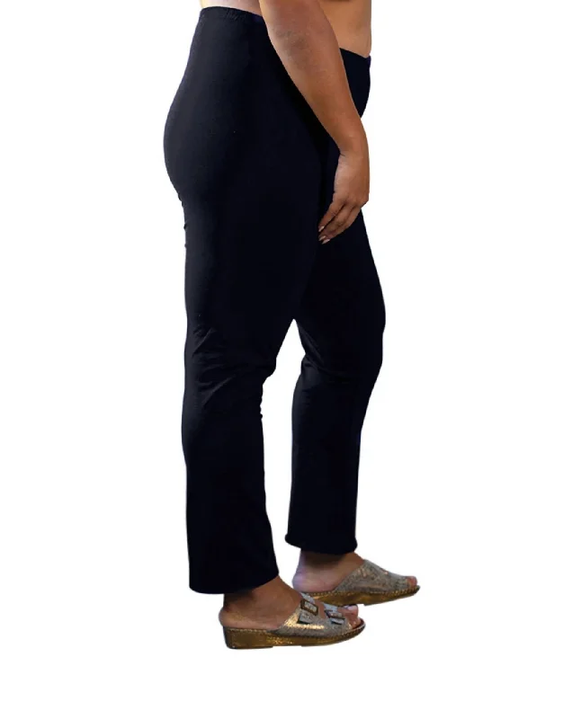 Plus Size Relaxed Leggings In Black Women's Clothing Sale