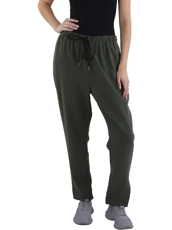 Womens Slit Pull On Ankle Pants Women's Elegant Clothes