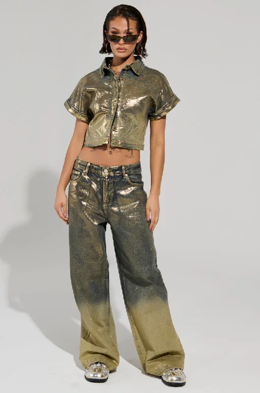 ALL ABOUT THAT SHINE PANT Chic Clothes For Women