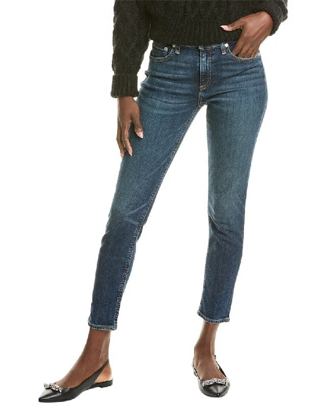 rag & bone Cate Mid-Rise Marigold Ankle Skinny Jean Women Fashion