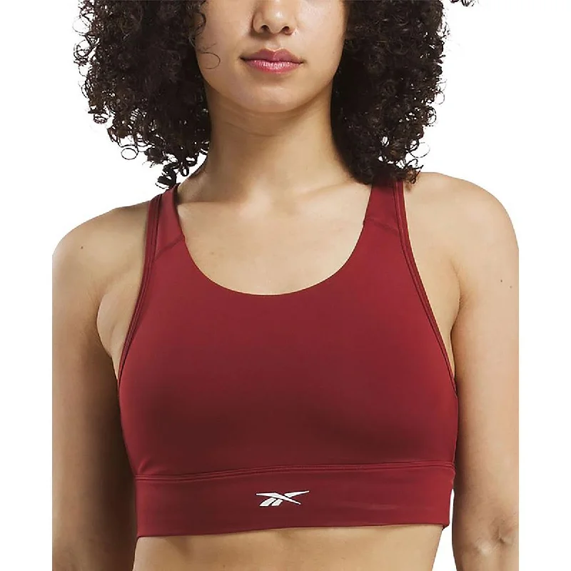 Womens Solid Polyester Sports Bra Chic Women's Garments