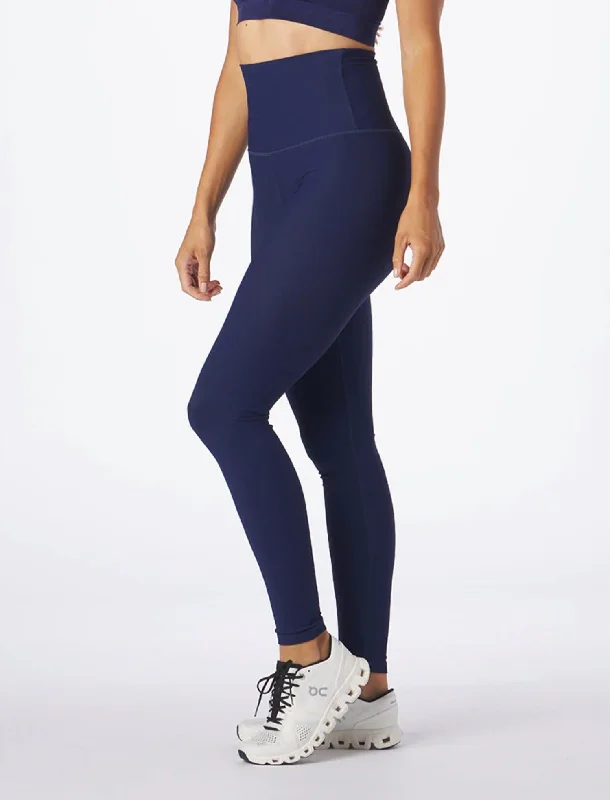 Ribbed High Waist Legging In Indigo Women Apparel