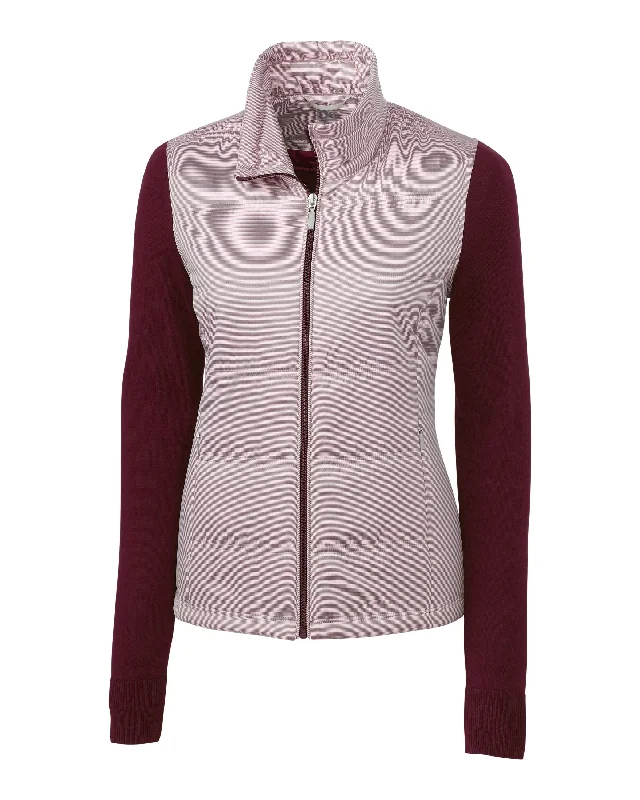 Cutter & Buck Womens Cora Quilted Sweater Jacket Best Clearance Sales Right Now