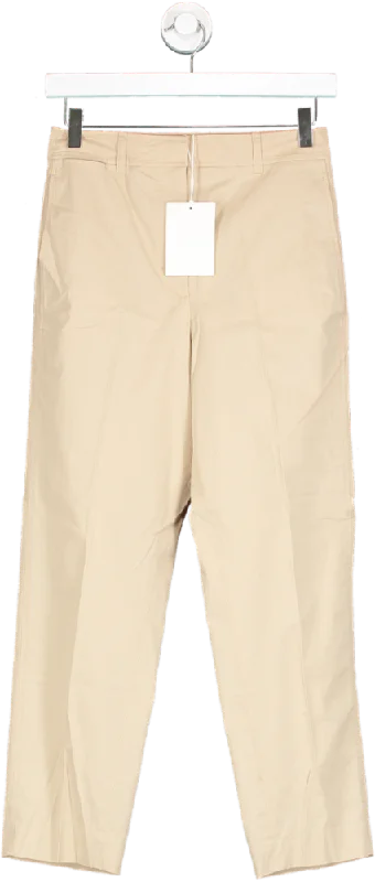 cos Beige Straight Leg Trousers UK 6 Women's Clothing Sets