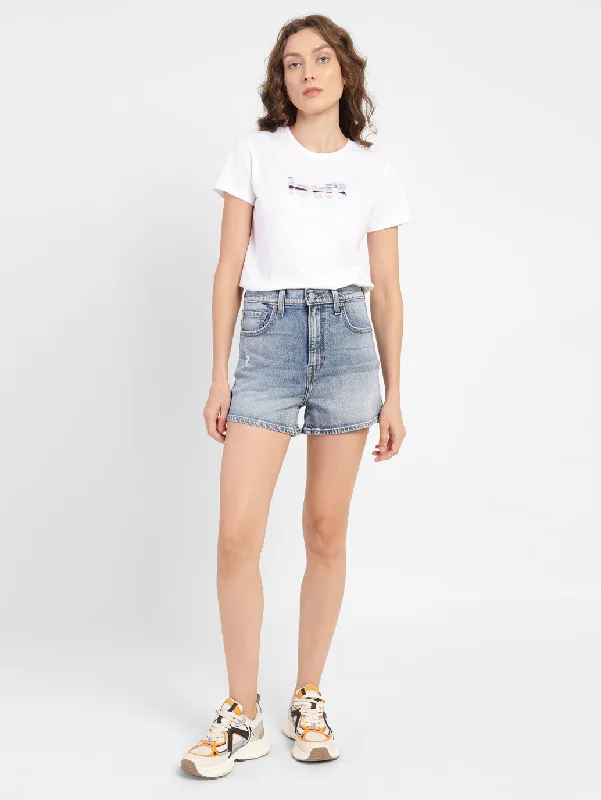 Women's High Rise Skinny Fit Shorts Women's Vacation Outfit