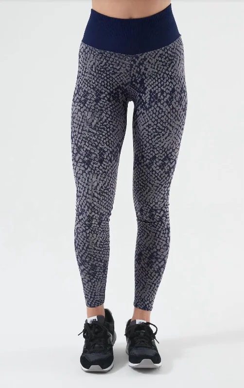 Snake Charmer Legging In Midnight Blue Women's Professional Attire