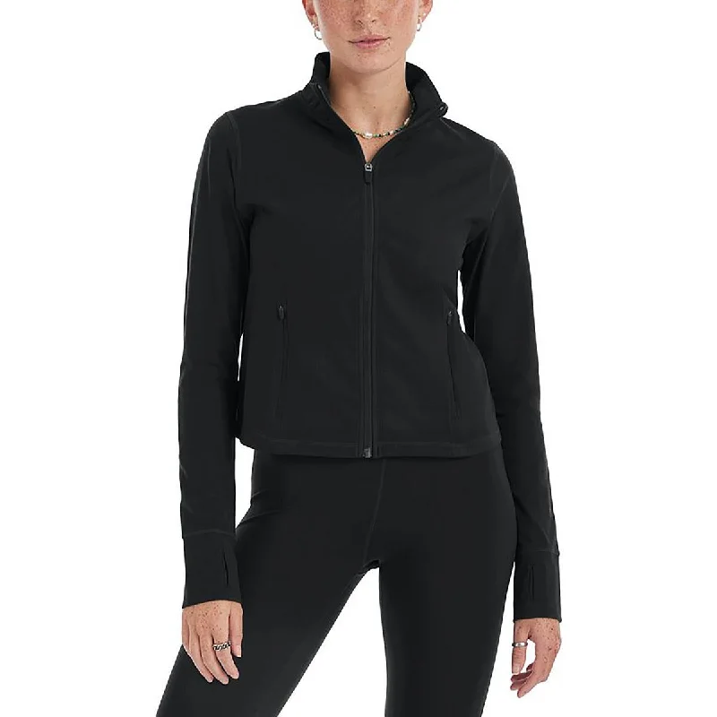 Womens Collared Long Sleeve Athletic Jacket Women's Work Apparel