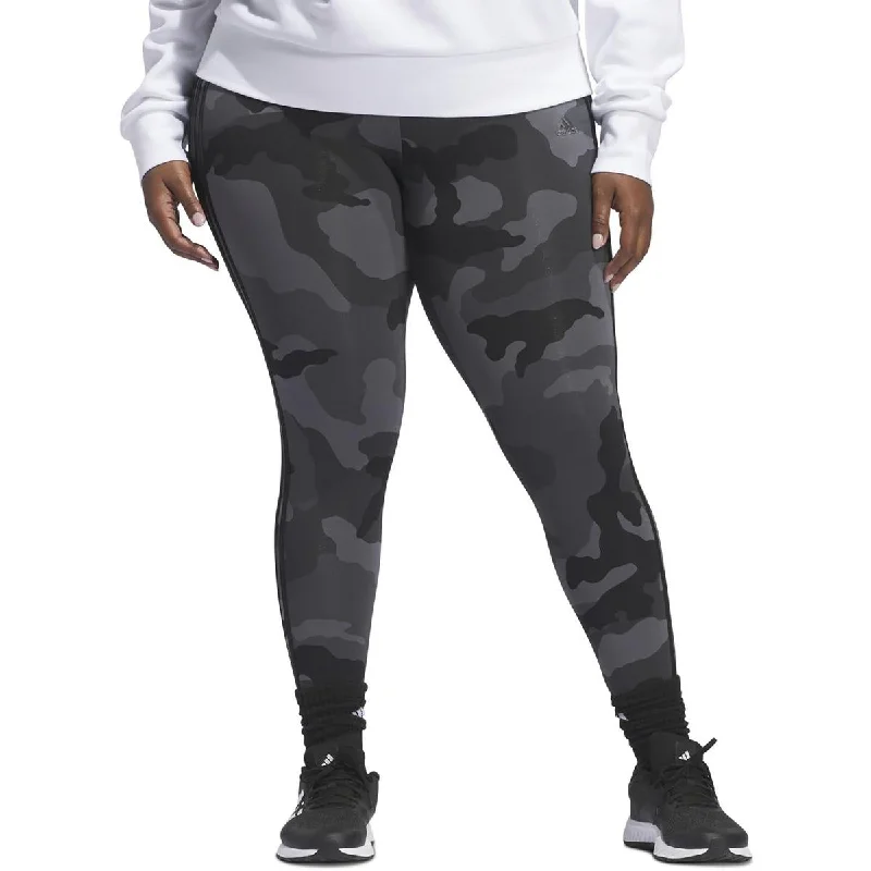 Plus Womens Camouflage Logo Athletic Leggings Women's Comfortable Garments