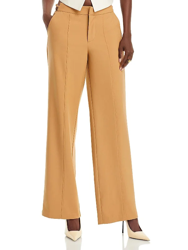 Womens Pocket Ankle Wide Leg Pants Women's Fashionable Clothing Sets