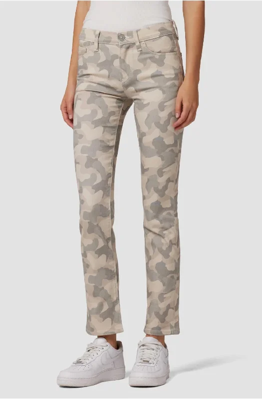 Nico Mid-Rise Straight Jean In Peyote Camo Big Sale Event